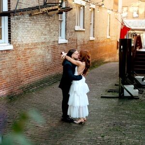 bridal dress vibes, an open back and layers this photographs perfect.